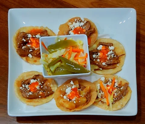 A plate of small bites