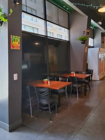Seating near the entrance